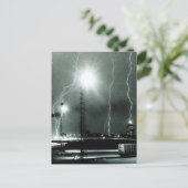 Strenge Bliksem in Boston Briefkaart (Staand voorkant)