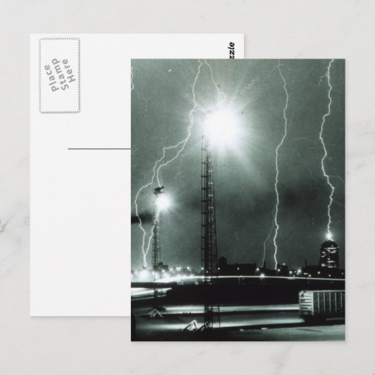 Strenge Bliksem in Boston Briefkaart (Voorkant / Achterkant)