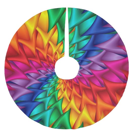 Strenge spiraalbossen kerstboom rok (Voorkant)