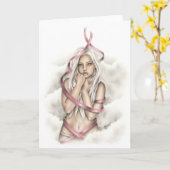 Strenght Breast Cancer Awareness Wenskaart Kaart (Gele Bloem)