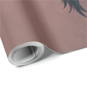 Strength and delicacy united, a black lion cadeaupapier (Rol Hoek)