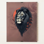 Strength and delicacy united, a black lion  planner (Achterkant)