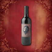 Strength and delicacy united, a black lion wijn etiket