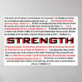 Strength - Biblical Poster (Voorkant)