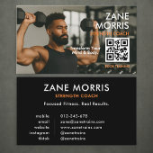 Strength Coach Photo QR Code Visitekaartje