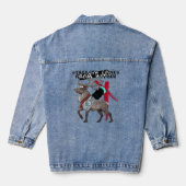 Strength Comes From Within Reindeer Denim Jacket (Achterkant)