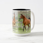 Strength, Courage and Power Tweekleurige Koffiemok (Voorkant rechts)