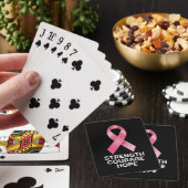 Strength Courage Hope – Cancer Awareness Survivor  Pokerkaarten (Insitu)