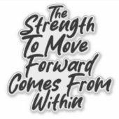 Strength From Within Mindset Sticker (Voorkant)
