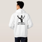 Strength Grit Sweatshirt – Veiny Hand Dumbbell (Achterkant volledig)