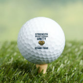 Strength grows through unity stand true prompt golfballen (Insitu Shirt)