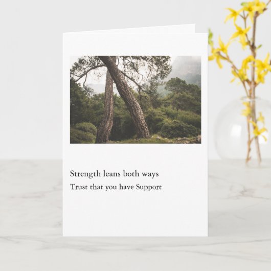 Strength Leans Both Ways Kaart (Gele Bloem)