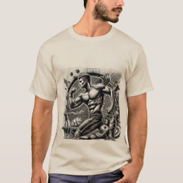 Strength Mode: Athletic Energy Design T-shirt