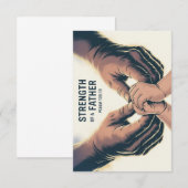 Strength Of A Father Father's Day Christian Card Bedankkaart (Voorkant / Achterkant)