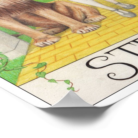 Strength tarot card poster (Hoek)