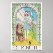 Strength tarot card poster (Voorkant)