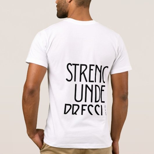 Strength Under Pressure  T-shirt (Achterkant)