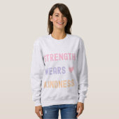 Strength Wears Kindness Inspirational T-Shirt (Voorkant volledig)