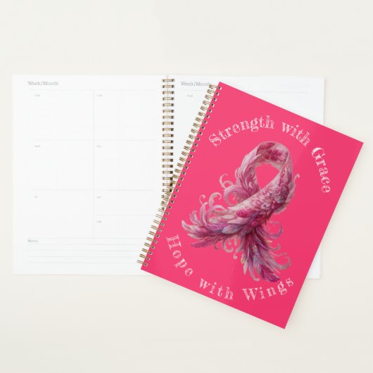 Strength with Grace – Breast Cancer Awareness  Planner (Display)