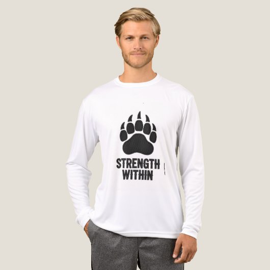 Strength Within – Pet Lover Embroidery Digitizing Tri-Blend Shirt (Voorkant)