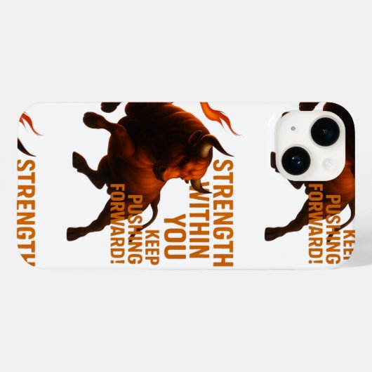 STRENGTH WITHIN YOU KEEP PUSHING FORWARD Case-Mate iPhone CASE (Achterkant (horizontaal))