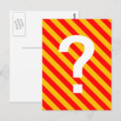 strepe briefkaart (Voorkant / Achterkant)