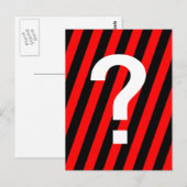 strepe briefkaart (Voorkant / Achterkant)