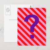 strepe briefkaart (Voorkant / Achterkant)
