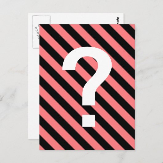 strepe briefkaart (Voorkant / Achterkant)