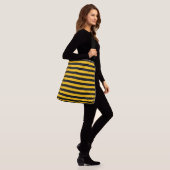 strepe crossbody tas (Op model)