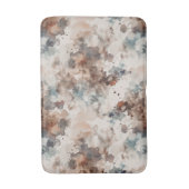 Strepen Abstract Blauw Crème Bruin Badmat (Voorkant Verticaal)