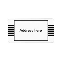 Strepen adresetiketten