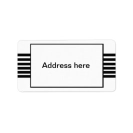 Strepen adresetiketten etiket