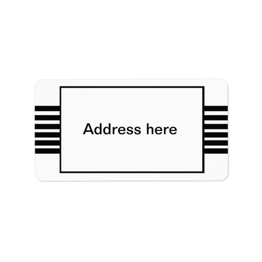 Strepen adresetiketten etiket (Voorkant)