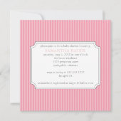 {strepen} baby shower uitnodiging (Voorkant)