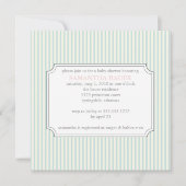 {strepen} baby shower uitnodiging (Voorkant)