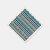 Strepen blauw en grijs servet (Hoek)