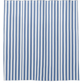  strepen blauw retro patroon douchegordijn