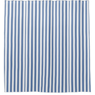 strepen blauw retro patroon douchegordijn