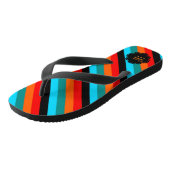 Strepen Brede bandjes, Vrouwen 4 - Mannen 3 Teensl Teenslippers (Schuin)