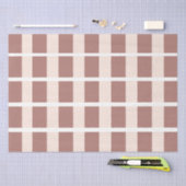 Strepen Bruin Roze Strepen Tissuepapier (Craft)