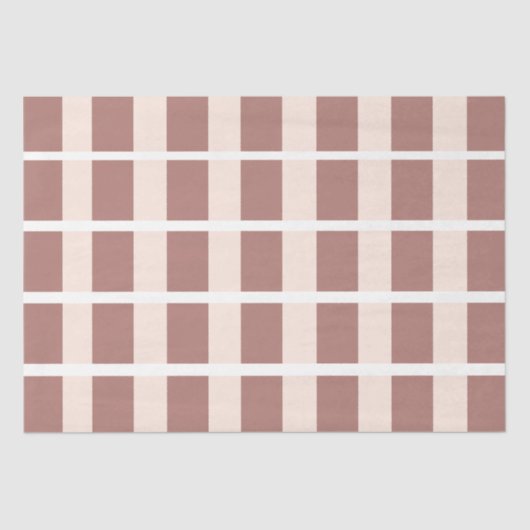 Strepen Bruin Roze Strepen Tissuepapier (Voorkant)