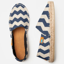 Strepen - Chevron - Marine Crème