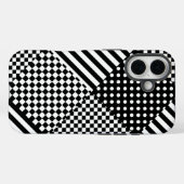 Strepen Controleer Harlequin Polka Dots Gemengd on Case-Mate iPhone Case (Achterkant (horizontaal))