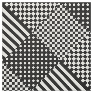 Strepen Controleer Harlequin Polka Dots Gemengd on Stof