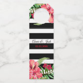 Strepen en bloemen flessenhanger (Voorkant)