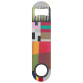 strepen en curven collage speed flessenopener (Achterkant)
