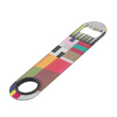 strepen en curven collage speed flessenopener (Achterkant Gekanteld)