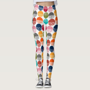 Strepen en effen leggings