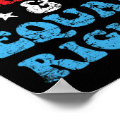 Strepen en gelijke rechten 4 juli Patriottische vr Poster (Hoek)